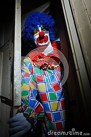 Scary Clown Stock Photo