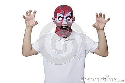 Scary face Stock Photo