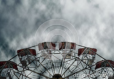 Scary ferris wheel Stock Photo