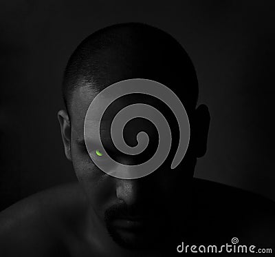 Scary guy Stock Photo