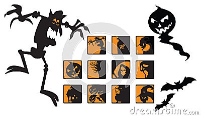 Scary Halloween Images Stock Photo