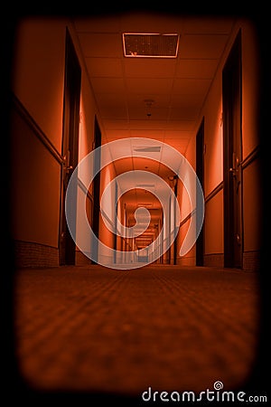 Scary Hallway Stock Photo