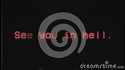 A Scary Vhs Text Watching You Animated On Black Background 4k Video Stock Video Video Of Message Dangerous