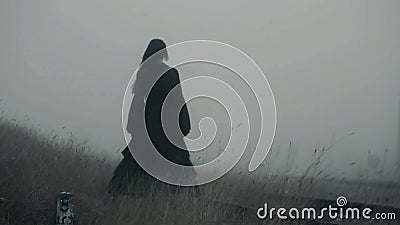 scary γυναίκα σκηνής φρίκης απόθεμα βίντεο scary γυναίκα σκηνής φρίκης απόθεμα βίντεο