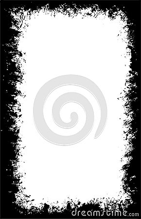 Scatter Paint Brushed Border F Stock Images - Image: 4109474