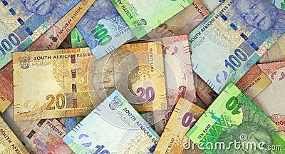 Scattered Banknote Pile Editorial Stock Photo