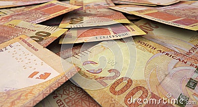 Scattered Banknote Pile Editorial Stock Photo