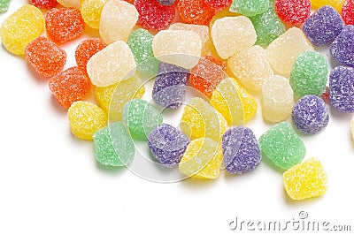Scattered Candies Stock Photo