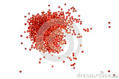 A scattering of beads Stock Photo