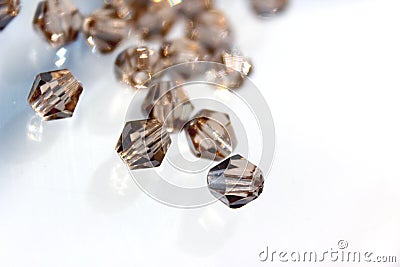 A scattering of beads. Stock Photo