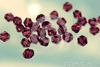 A scattering of beads. Stock Photo