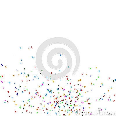 A scattering of crumbs, confetti paper multicolored explosion Stock Photo