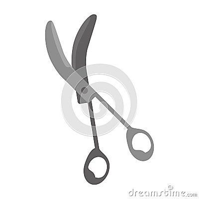 Sccissors surgery tool icon Vector Illustration