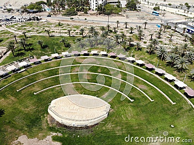 Scene amphitheater in the open air Stock Photo