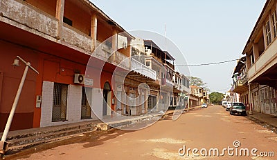 Scene from Guinea-Bissau Editorial Stock Photo