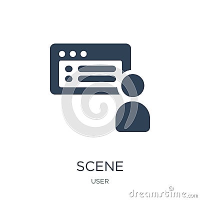 scene icon in trendy design style. scene icon isolated on white background. scene vector icon simple and modern flat symbol for Vector Illustration