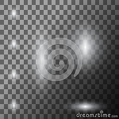 Scene illumination cold light effect Vector Illustration