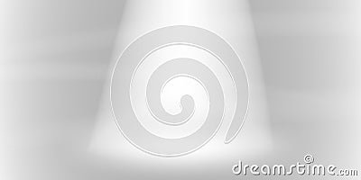 Scene illumination soft white light on gray background. Studio, theater concept. Vector Illustration