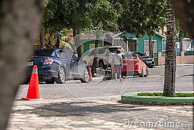 Scene of daily life in the town of Bayahibe 11 Editorial Stock Photo