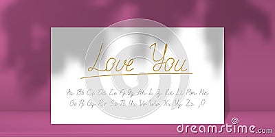 Handwritten script alphabet. English font with uppercase and lowercase letters. Vector Vector Illustration