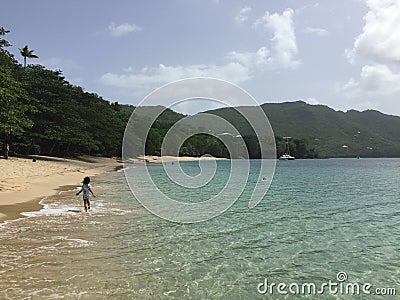 A scene from Saint Vincent and the Grenadines Editorial Stock Photo