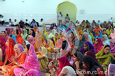 Scene at a Sikh Wedding Editorial Stock Photo