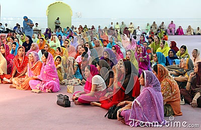 Scene at a Sikh Wedding Editorial Stock Photo