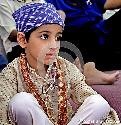 Scene at a Sikh Wedding Editorial Stock Photo