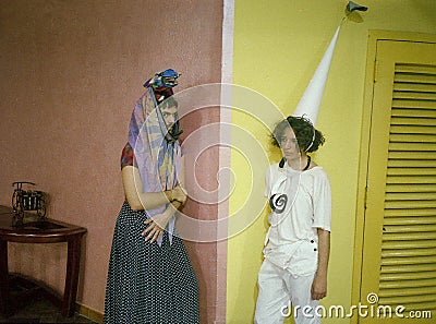 Scene from Ubu Roi by Alfred Jarry - Miami Editorial Stock Photo
