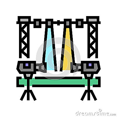 scene video production film color icon vector illustration Cartoon Illustration