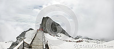 The scene of yulong jokul Editorial Stock Photo