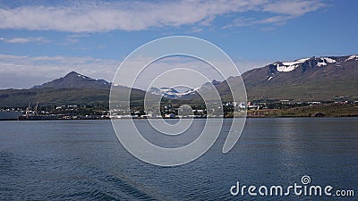 Eyjafjordur panorama Stock Photo