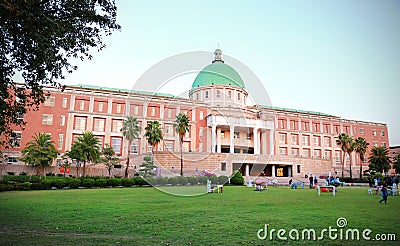 Scenery of Asian University campus. Editorial Stock Photo