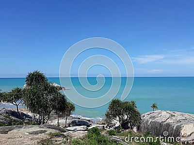 Scenery in Beach Tikus Stock Photo