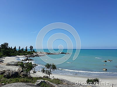 Scenery in Beach Tikus Stock Photo