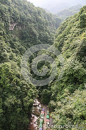 The scenery of Bifengxia in Sichuan Province ,China Stock Photo