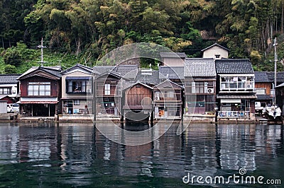 Scenery of buildings at Ine Stock Photo