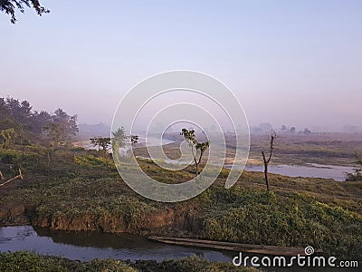 Scenery at Chitwan NP Stock Photo