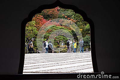 Scenery of Ginkakuji Temple Area in Autumn Editorial Stock Photo