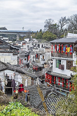 Scenery of Likeng Scenic Area, Wuyuan, Jiangxi province Stock Photo