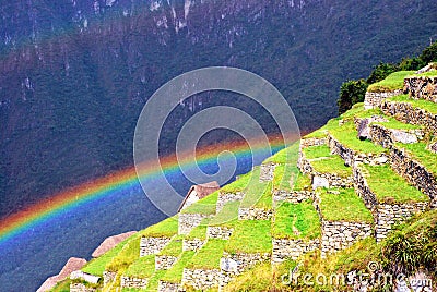 Scenery in Machu Picchu, Peru Stock Photo