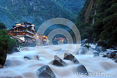 Scenery in Machu Picchu, Peru Stock Photo