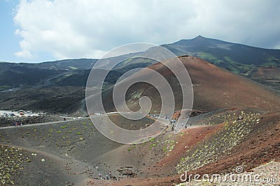 Scenery from Mt Etna Stock Photo