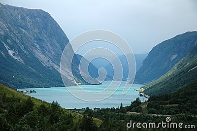 Scenery in norway Stock Photo