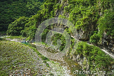 Scenery of Shakadang trail in taroko park, hualien, taiwan Stock Photo