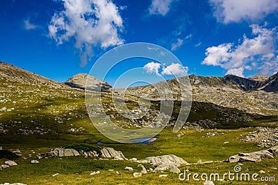 Scenery summer landscape, Pirin Mountain, Bulgaria Stock Photo