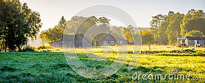 Scenery sunrise landscape Stock Photo