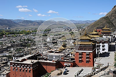 Scenery in Tibet Editorial Stock Photo