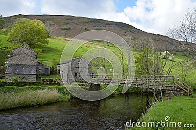 Scenery in the valley of Dentdale in the Yorkshire Dales Stock Photo