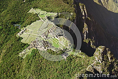 Scenery view on Machu Picchu Stock Photo